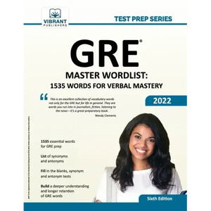 GRE Master Wordlist: 1535 Words for Verbal Mastery - Paperback