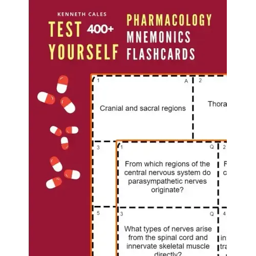 Test Yourself 400+ Pharmacology Mnemonics Flashcards: Practice pharmacology flash cards for exam preparation