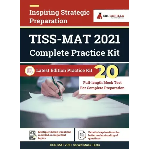 TISS-MAT Exam Preparation Book 2023: Management Aptitude Test - 20 Full Length Mock Tests (Solved Objective Questions) with Free Access to Online Test