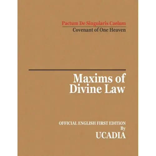Maxims of Divine Law - Paperback