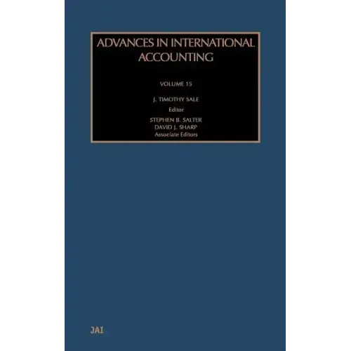 Advances in International Accounting: Volume 15