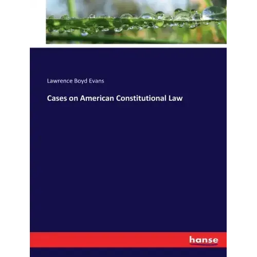 Cases on American Constitutional Law