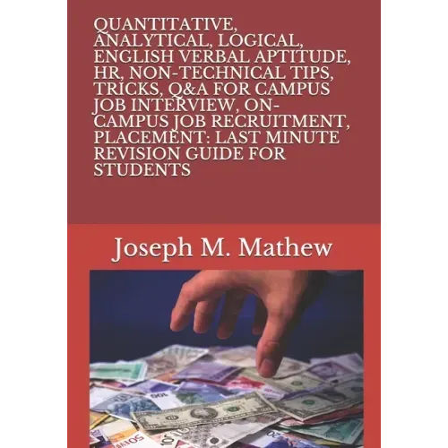 Quantitative, Analytical, Logical, English Verbal Aptitude, Hr, Non-Technical Tips, Tricks, Q&A for Campus Job Interview, On-Campus Job Recruitment, P