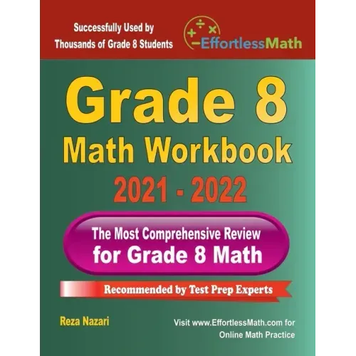Grade 8 Math Workbook: The Most Comprehensive Review for Grade 8 Math