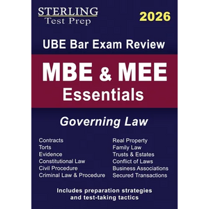 MBE & MEE Essentials: UBE Bar Exam Governing Law - Paperback