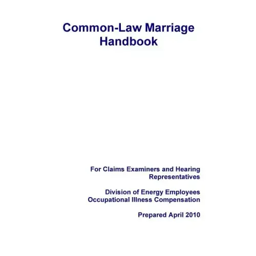 Common-Law Marriage Handbook
