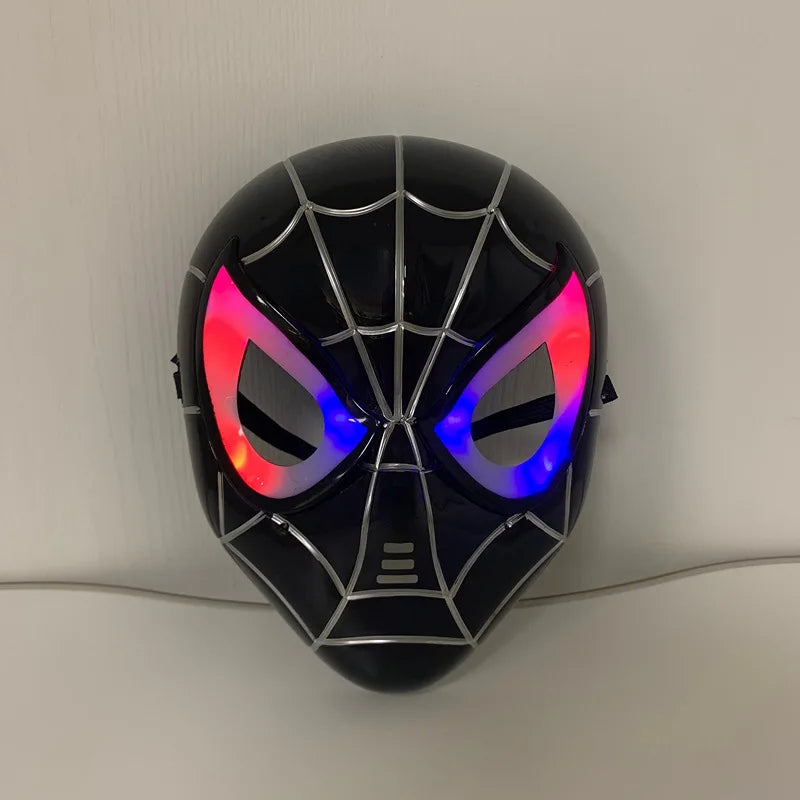 Spider-Man Spiderman Cosplay LED Mask Iron Man Hulk Mask Captain America Costume Super hero Cosplay Halloween Cosplay Party Prop