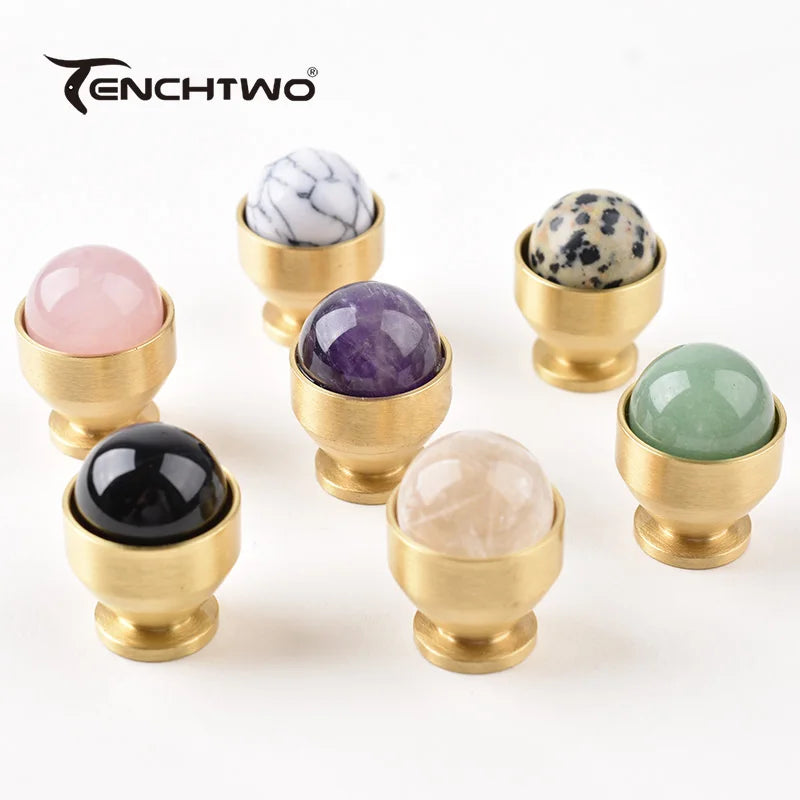 Natural Agate Crystal Handle Jewelry Gift Box Decorative Handle Drawer Pulls Furniture Handles Dresser Vanity Cabinet Door Knob annizon.com