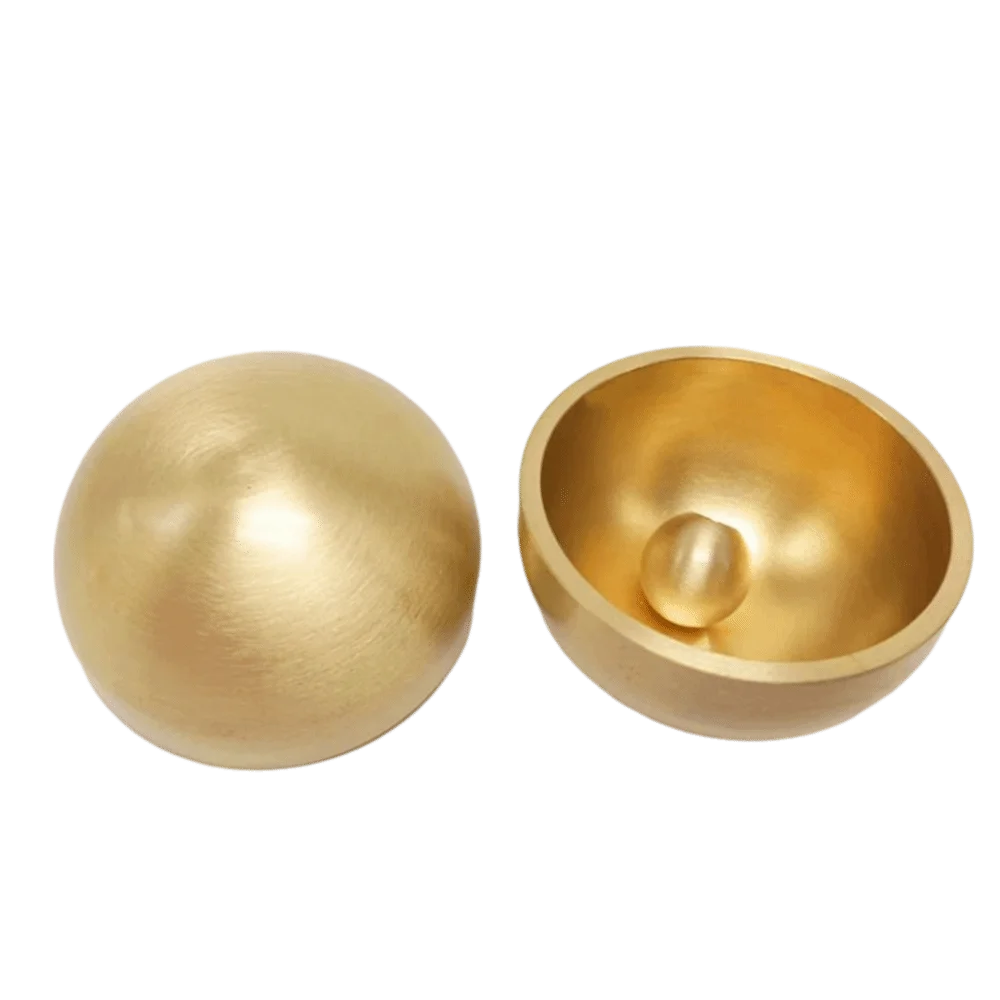 Handmade Brass Mini Singing Bowl Sanskrit Portable Brass Singing Bowl Copper Striker Ball Buddha Instrument