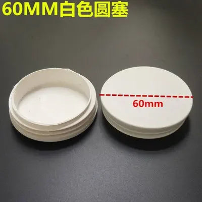 10pcs White square plastic pipe plug round cap tube end inner plug Furniture Leg Blanking hole dust cover Feet Protector  ﻿ annizon.com