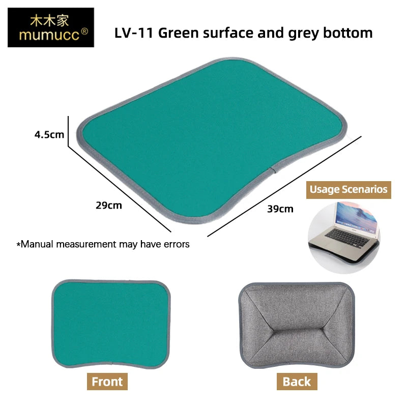 MUMUCC Multifunctional Laptop Desk With Cushion and Filled with Foam Particles, Small Pillow Table, Hard Mouse Pad Large annizon.com