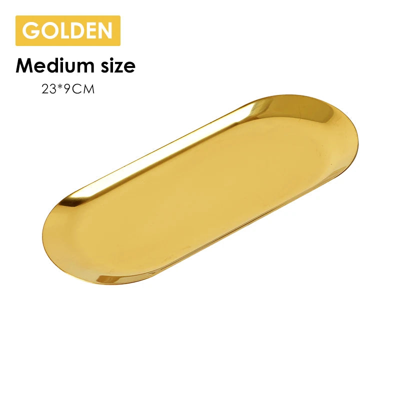 Stainless Steel Sterilized Tray Dental Medical Tools Storage Trays Disinfection Plate Surgical Cosmetic Tattoo Accesory