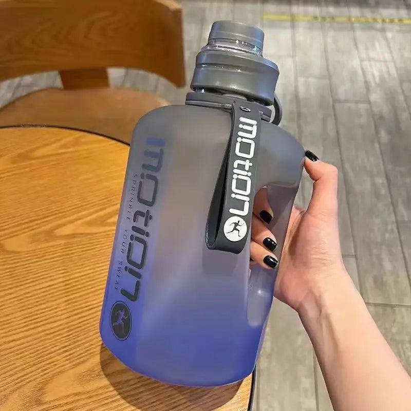 2.4L Sports Water Bottle with Straw - Plastic Portable
