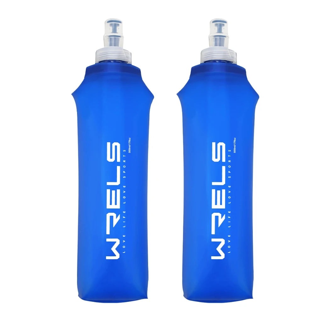 WRELS Folding Water Bottle 500ml TPU BPA-Free