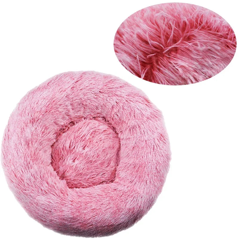 40-90cm 6 Sizes Round Pet Bed for Large Dog Bed Super Soft Cat Bed Plush Dog House for Medium Dog House Winter Warm Sleeping annizon.com