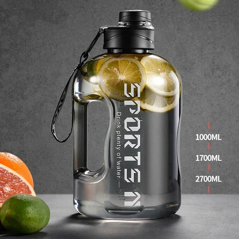 Portable Water Bottle 1.7L/2.7L Large Capacity Sports
