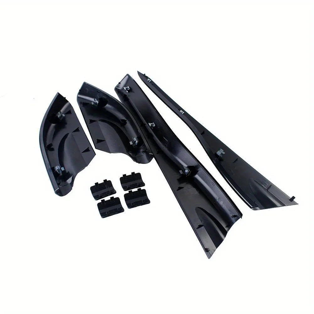for Hyundai Tucson 2004 2005 2006 2007 2008 Car Roof Rails Rack Leg Cover End Cap Protector Cover Glossy Black Exterior 8PCS annizon.com