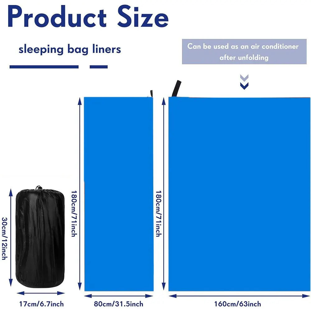 Fleece Sleeping Bag Portable Ultra-light Polar Travel Sheets for Adults Outdoor Camping Tent Bed Warm Sleeping Bag Liner annizon.com