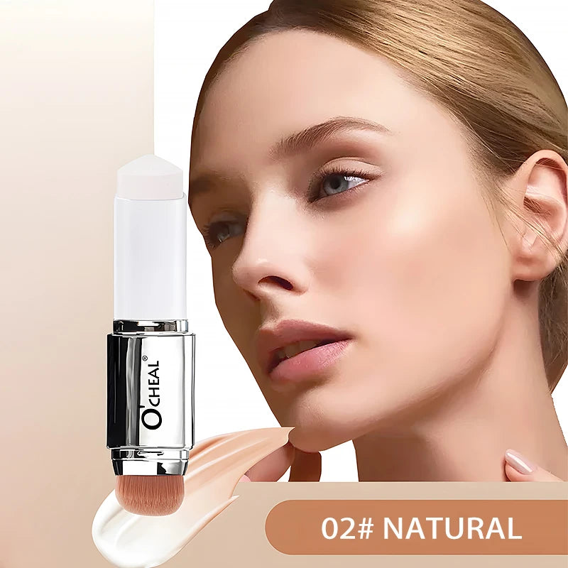 O'CHEAL Temperature Changing Foundation Stick Facial Coverage Blemishes Pores Double-Headed Face Matte Makeup Foundation Cream annizon.com