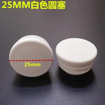 10pcs White square plastic pipe plug round cap tube end inner plug Furniture Leg Blanking hole dust cover Feet Protector  ﻿ annizon.com