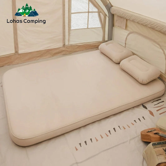 Lohascamping double Self-inflating Mattress 10cm Compact Folding Camping Mat Sleeping Bed Pad 1-2 Person floor tent Air Mat annizon.com