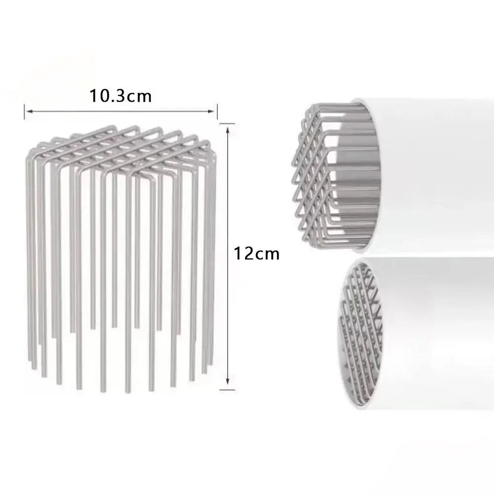 Round Roof Floor Drain Anti-blocking Stainless Steel Balcony Drainage Cover Large Displacement Rooftop Rain Pipe Cap annizon.com