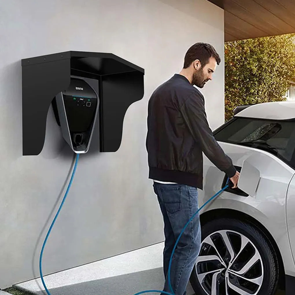Charger Pedestal Outdoor Canopy Waterproof Roof For Electric Vehicle Charging Post Canopy Tent Walls Wallbox Weather Protect annizon.com