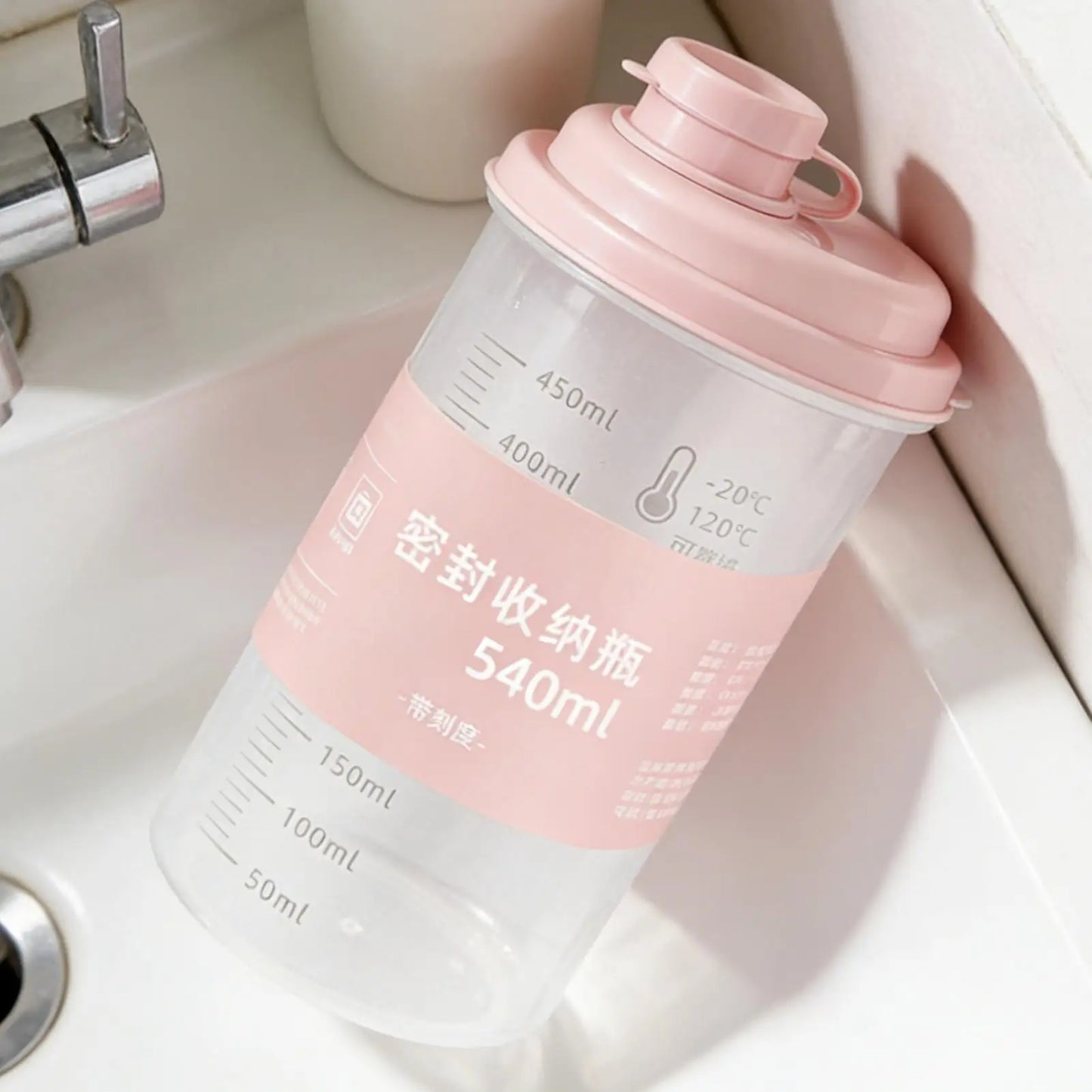 540ml Water Bottle Transparent Portable Leak-proof For Drink Plastic Sports outdoor Water Bottles Drinkware Large Capacity