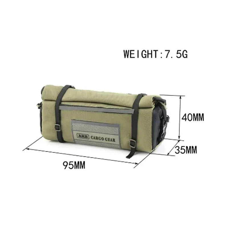 Simulation Rainstorm Car Roof Bag for 1/10 RC Crawler, Decorative Roof Ornament for TRX4 Defender Bronco Axial SCX10 II annizon.com