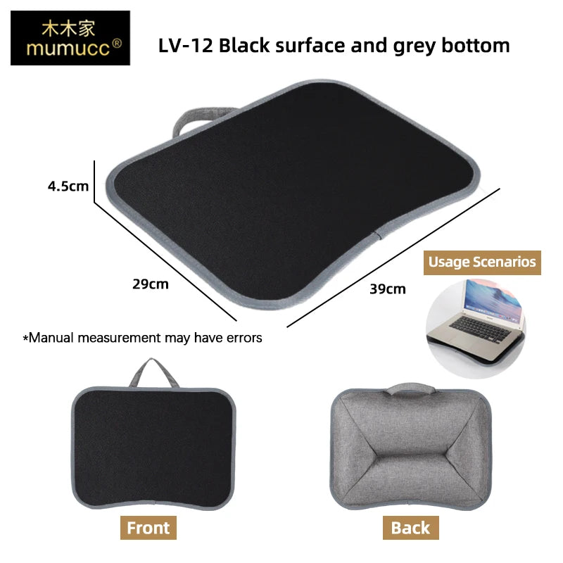 MUMUCC Multifunctional Laptop Desk With Cushion and Filled with Foam Particles, Small Pillow Table, Hard Mouse Pad Large annizon.com