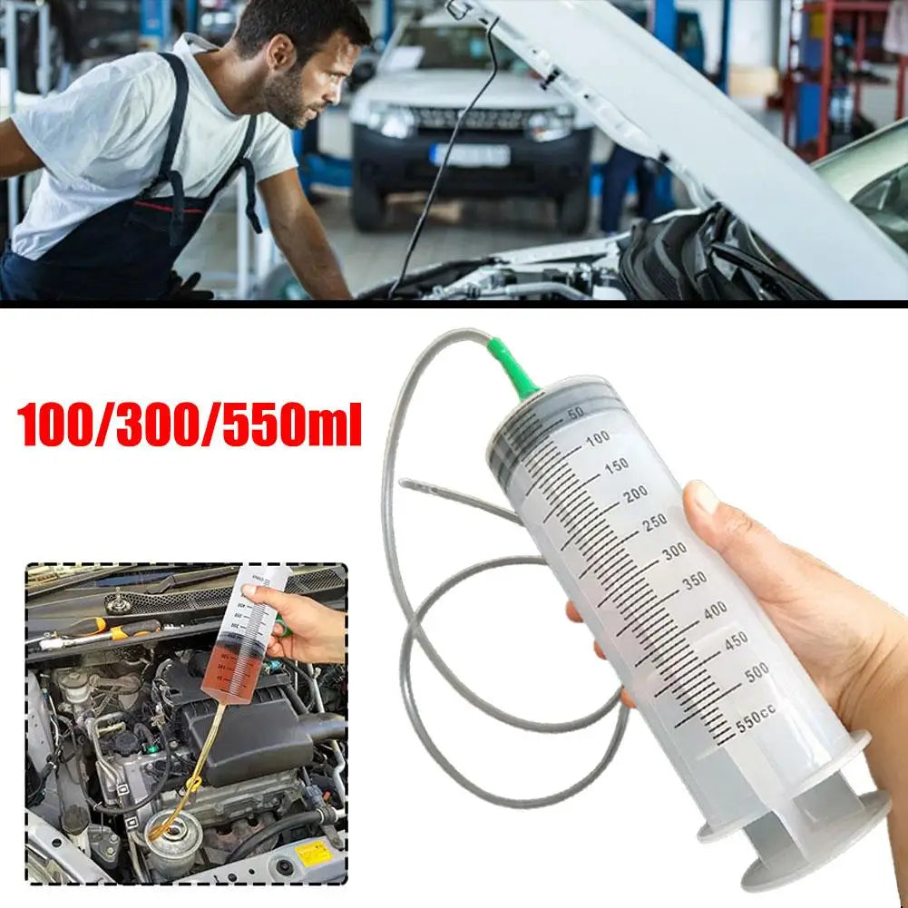 Large Capacity Syringes Reusable Needle Barrel Oil Pump with Scale Oil Suction Vacuum Syringe Pistol Pump Extractor annizon.com