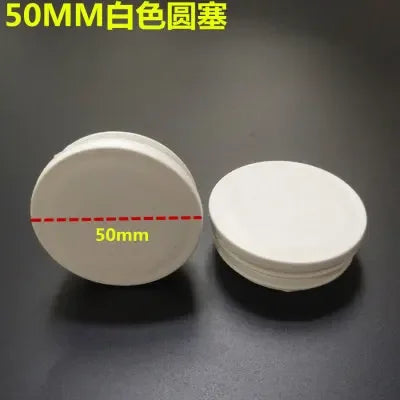 10pcs White square plastic pipe plug round cap tube end inner plug Furniture Leg Blanking hole dust cover Feet Protector  ﻿ annizon.com