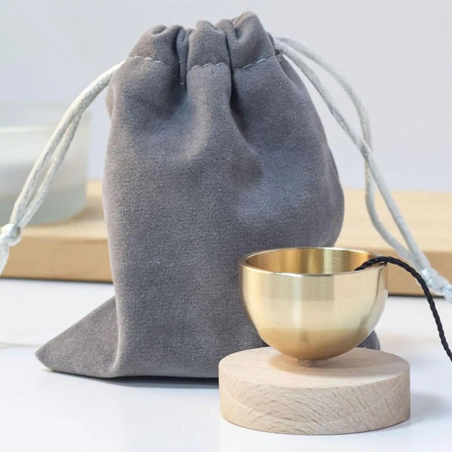 Brass Singing Bowl Yoga Meditation Bowl for Sound Healing Stress Relief Buddha Mindfulness bowl Instrument Singing Bowl Set