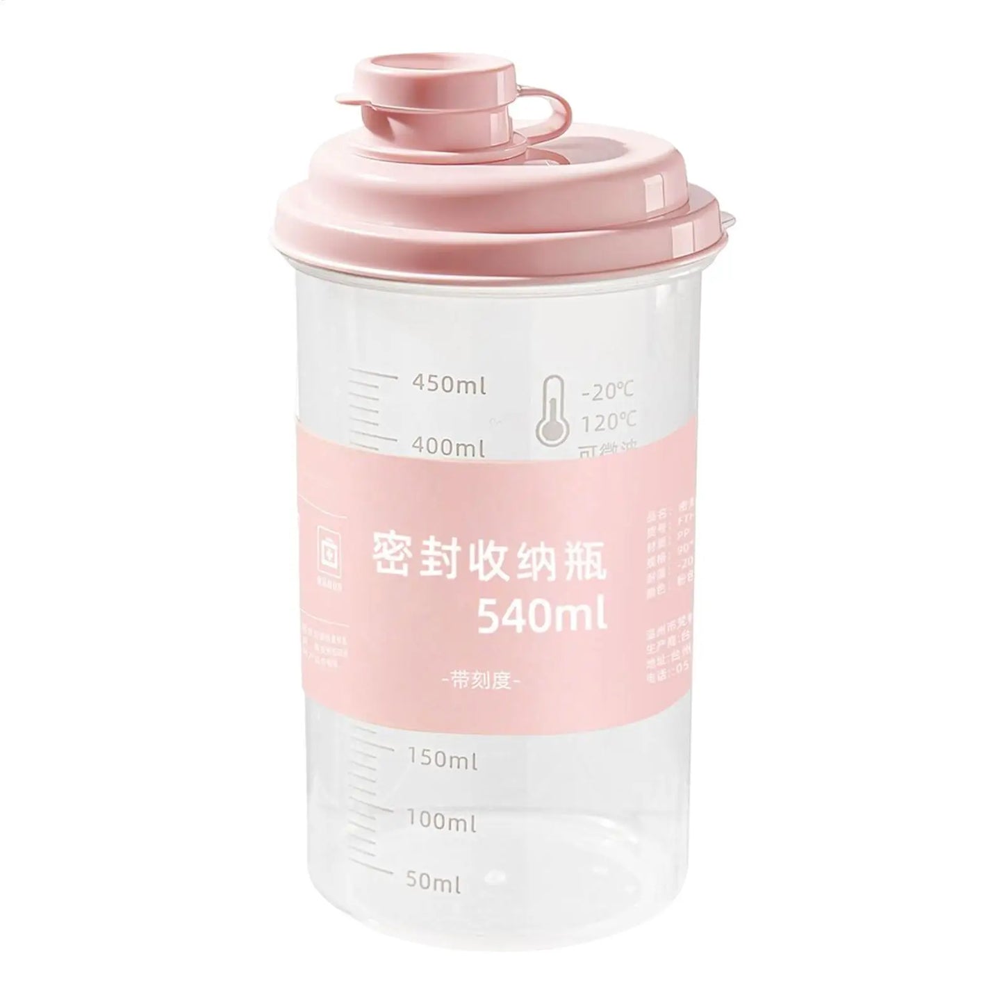 540ml Water Bottle Transparent Portable Leak-proof For Drink Plastic Sports outdoor Water Bottles Drinkware Large Capacity