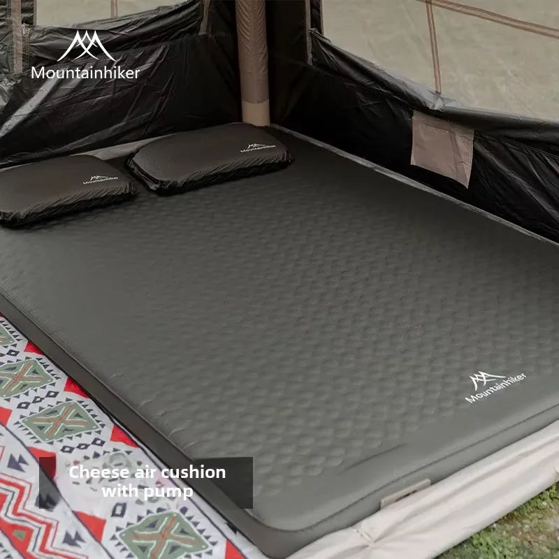 Mountainhiker Outdoor Inflatable Cheese Mattress Furnitures Special Sponge Upgrade Edition 10CM Portable Family Sleeping Pad Mat annizon.com