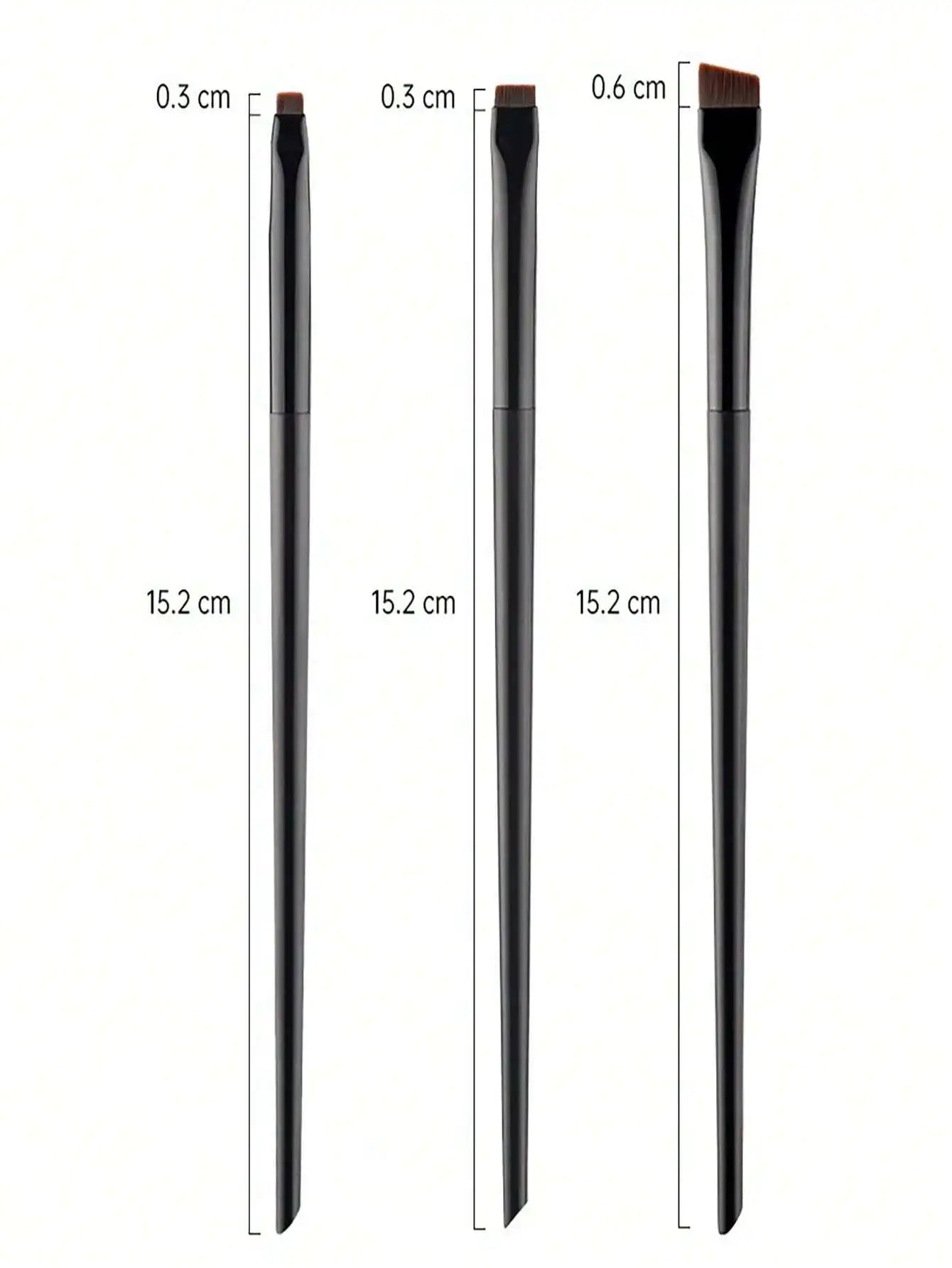 3pcs Makeup Brush Set, Including Angled Eyeliner Brush, Eyebrow Brush, And Ultra-Fine Eyeshadow Brush, Makeup Brush Set, Makeup Brush Kit, Makeup Brush Set, Full Makeup Brushes, Makeup Brush Set, Complete Makeup Tools, Makeup annizon.com