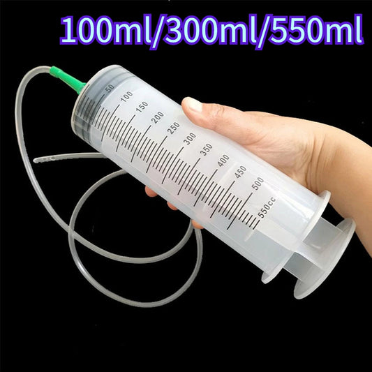 Large Capacity Syringe Reusable Pump Measuring For Draw Ink Pet Feeding Ink Pumping Oil Glue Injection Tools 100/300/550ml annizon.com