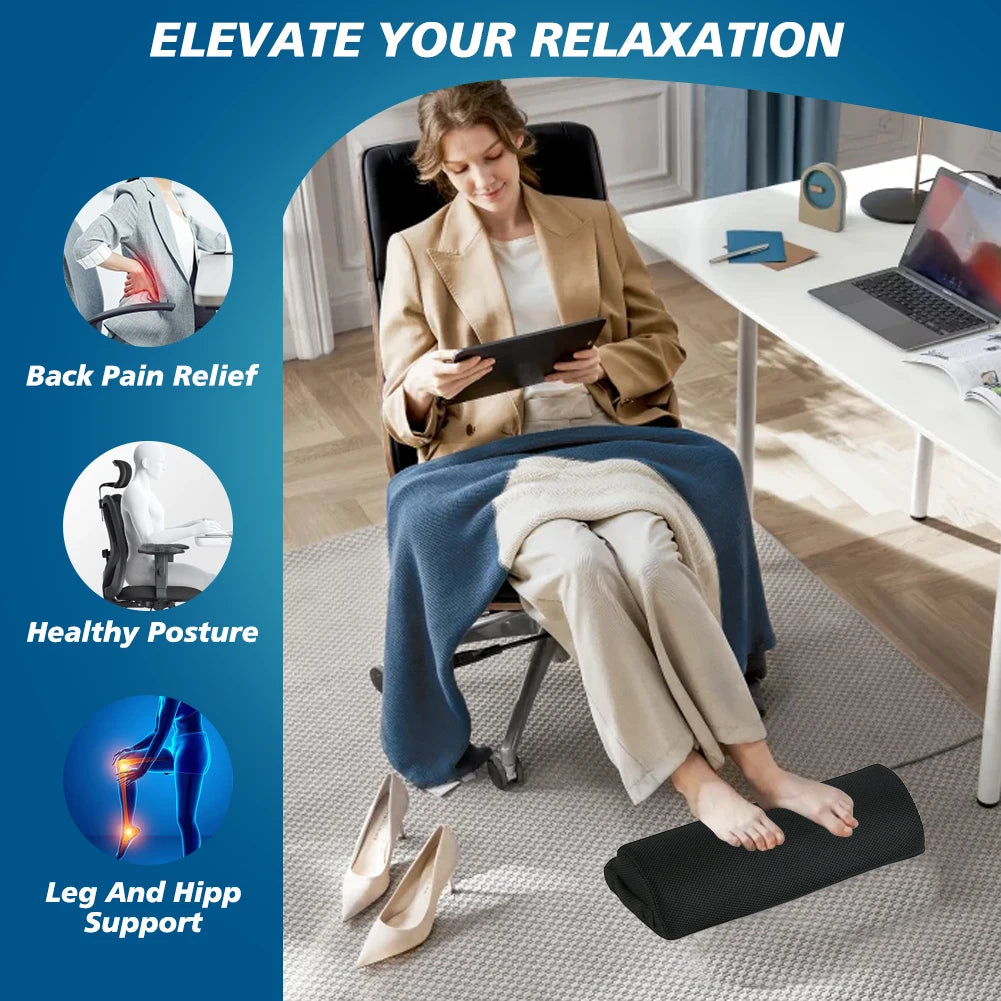 Memory Foam Office Foot Stool & Under Desk Footrest Leg Elevation Pillow for Gaming & Home Office annizon.com