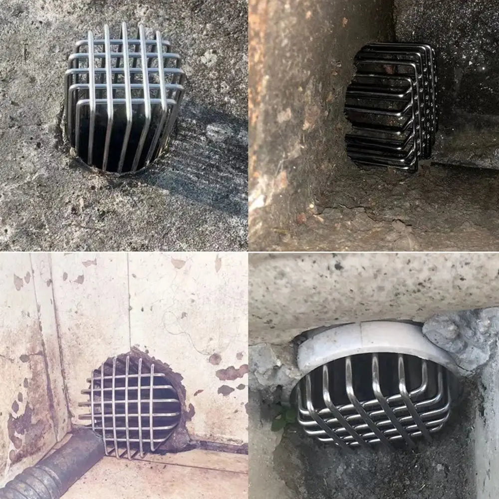 Round Roof Floor Drain Anti-blocking Stainless Steel Balcony Drainage Cover Large Displacement Rooftop Rain Pipe Cap annizon.com