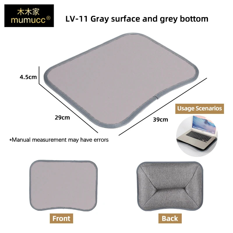 MUMUCC Multifunctional Laptop Desk With Cushion and Filled with Foam Particles, Small Pillow Table, Hard Mouse Pad Large annizon.com