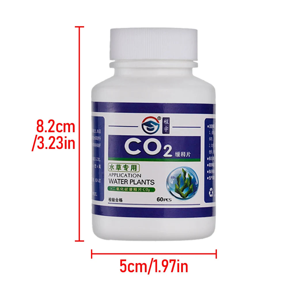 CO2 Tablet Carbon Dioxide Diffuser for Water Plant  Aquatic Leaf Float Grass Fish Aquarium Carbon Dioxide Diffuser Water Plant