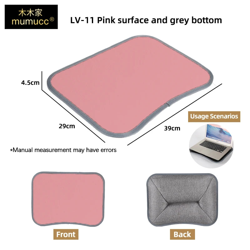 MUMUCC Multifunctional Laptop Desk With Cushion and Filled with Foam Particles, Small Pillow Table, Hard Mouse Pad Large annizon.com