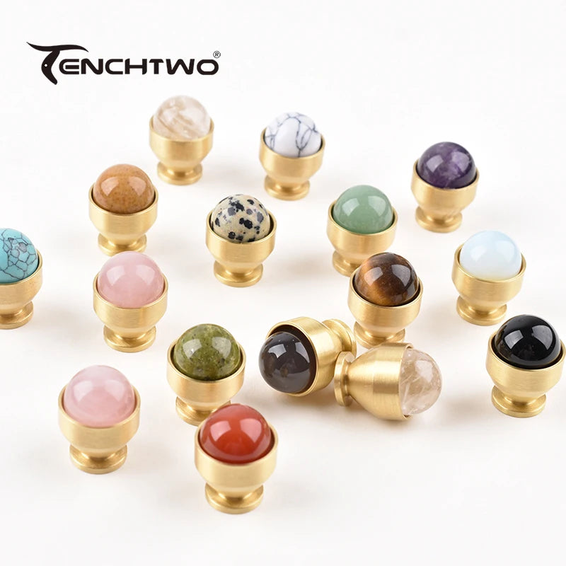 Natural Agate Crystal Handle Jewelry Gift Box Decorative Handle Drawer Pulls Furniture Handles Dresser Vanity Cabinet Door Knob annizon.com