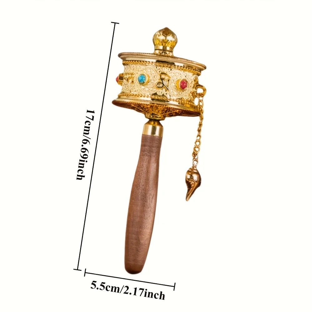 Portable Tibetan Singing Bowl | Six Auspicious Sounds, for Yoga,Puja, Home Decor |Traditional Design,Spiritual Mantra Instrument