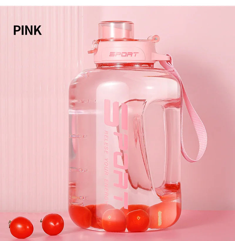 2L Sports Water Bottle with Straw - BPA Free