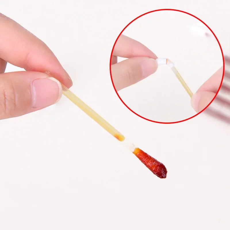 50/100pcs Disposable Medical Alcohol Sticks Disinfection Iodine Cotton Swabs Emergency First Aid Clean Wounds Supplies
