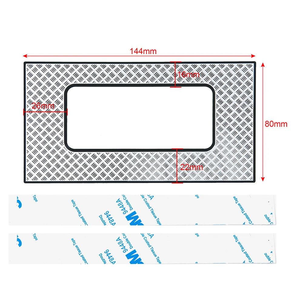 YEAHRUN Metal Tail Roof Skid Plate Trim Sunroof Decoration for 1/10 RC Crawler Car TRX4 Defender Upgrade Parts annizon.com
