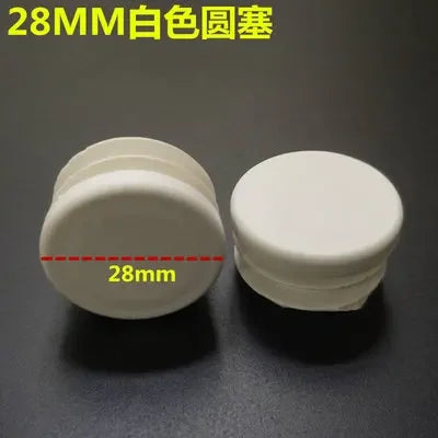 10pcs White square plastic pipe plug round cap tube end inner plug Furniture Leg Blanking hole dust cover Feet Protector  ﻿ annizon.com