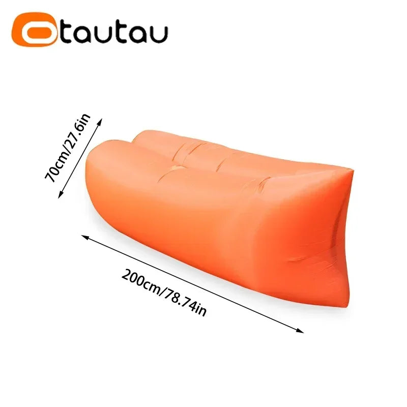 OTAUTAU Ultra Light Pillow Style Lazy Sofa Inflatable Sofa Portable Foldable Sleeping Bag Bed SF284 annizon.com