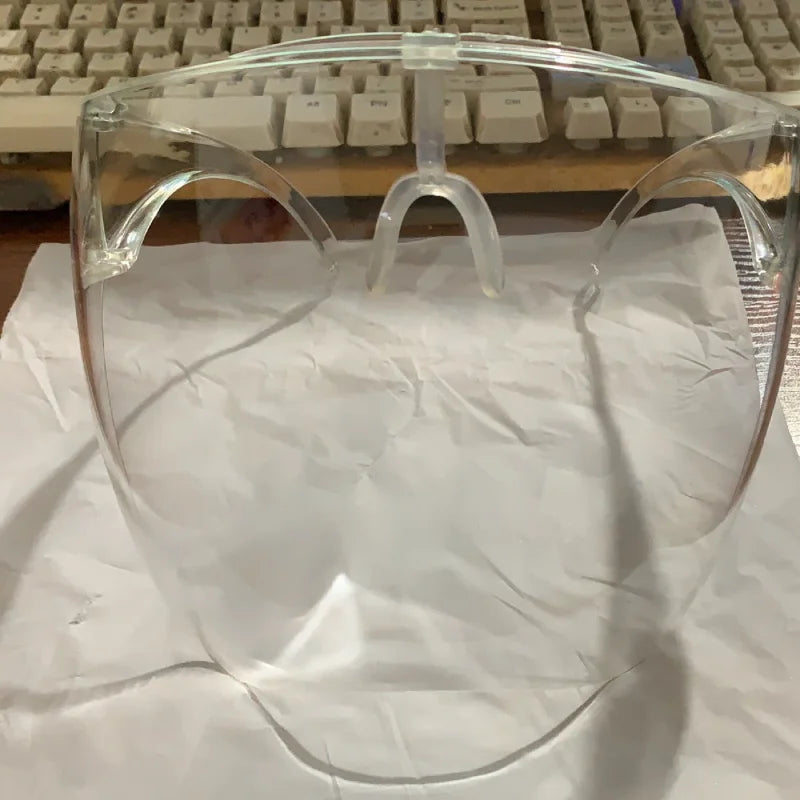 Full Face Type High Definition Transparent Anti-fog Anti-splash Protective Mask Space Mask Anti-spit High Transparency Goggles